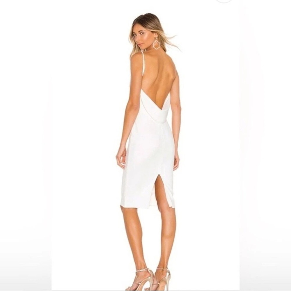 Katie May White Open Back Cocktail Dress